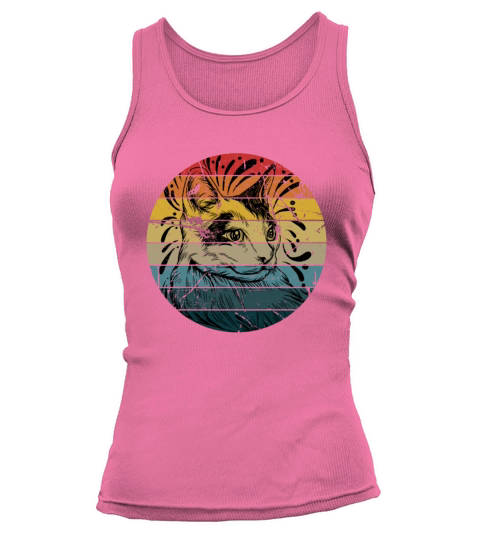 Bobtail Cat Vintage Kitten Tank top Woman