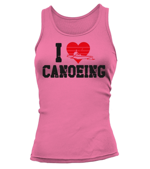 Canoe Canoeing Heart Vintage I Tank top Woman