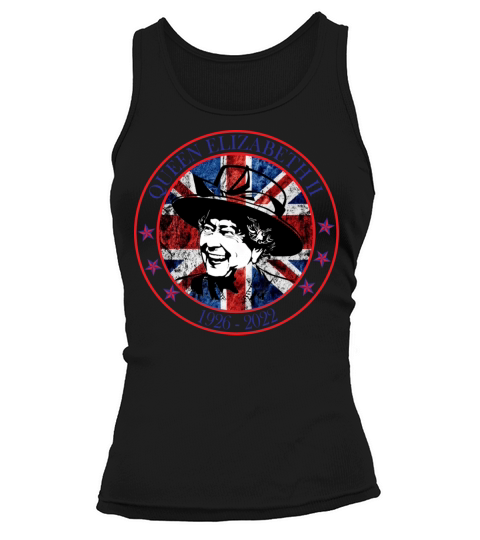 Elizabeth sunglasses tshirt british crown union Tank top Woman