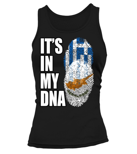 Greek And Cypriot Mix Heritage DNA Flag Tank top Woman