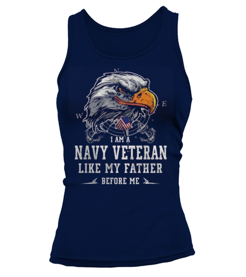 I am Navy Veteran like my father before me Tank top Woman