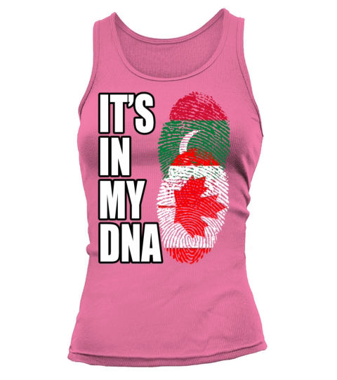 Maldivian And Canadian Mix Heritage DNA Flag Tank top Woman