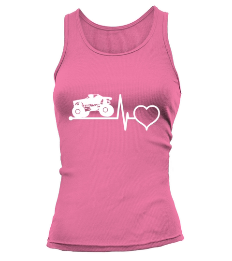 Monster Truck Heartbeat Gift Idea for Boys Men Tank top Woman