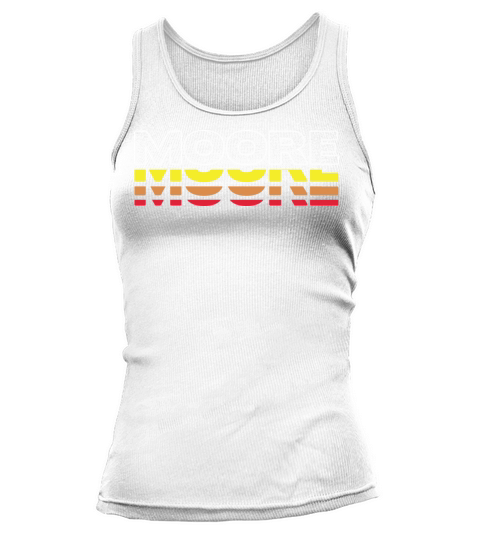 Moore First Name Funny Vintage Sunset Moore Tank top Woman