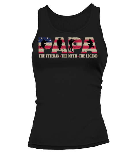 Papa The Veteran The Myth The Legend Tank top Woman