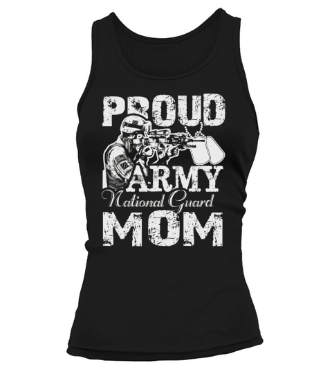 Proud Army National Guard Mom Shirt Tank top Woman