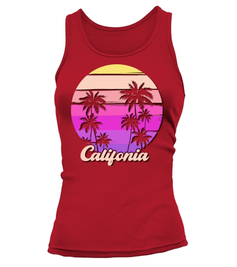 Retro California Surf Vintage Beach Cali 70s Tank top Woman