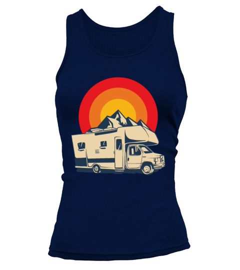 Retro Motorhome Vintage Camper Tank top Woman