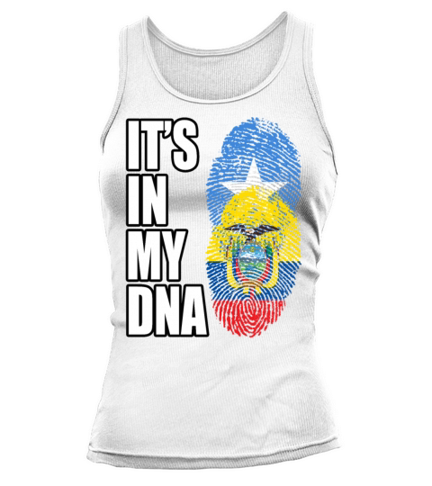 Somali And Ecuadorian Vintage Heritage DNA Flag Tank top Woman