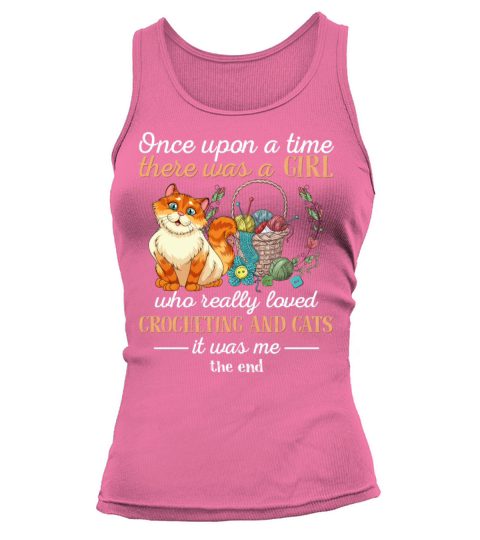 There Was A Girl Who Really Loved Crocheting Cats Tank top Woman