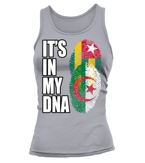 Togolese And Algerian Mix Heritage DNA Flag Tank top Woman