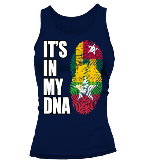 Togolese And Burmese Mix Heritage DNA Flag Tank top Woman