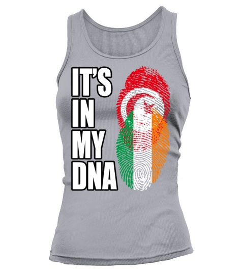 Tunisian And Irish Mix Heritage DNA Flag Tank top Woman