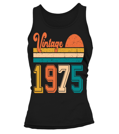 Vintage 1975 birthday gift Tank top Woman