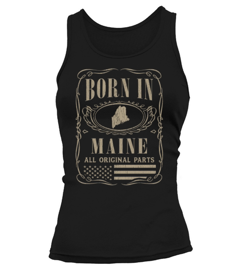 Vintage America US States Born Maine Tank top Woman