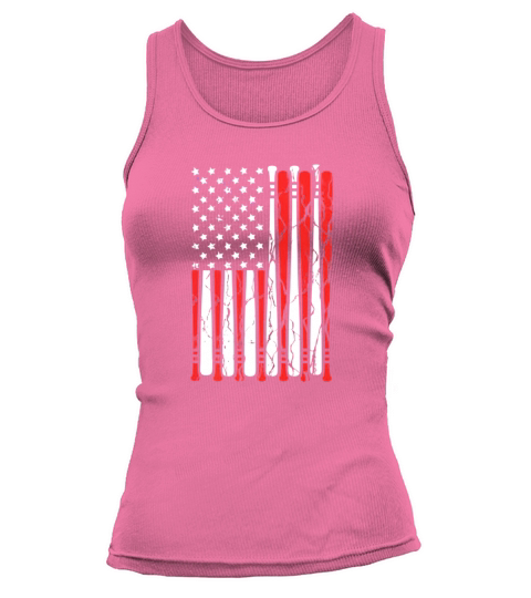 Vintage American Flag Baseball 4th Of July Tank top Woman