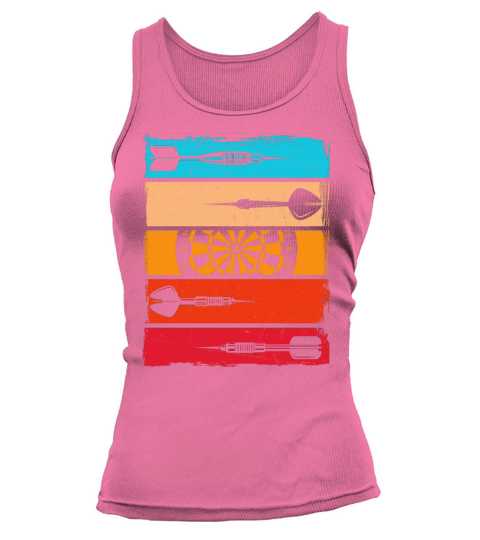 Vintage Darts Theme Dartboard Dart Player Tank top Woman