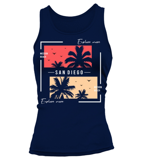 Vintage Mission Beach California Tank top Woman