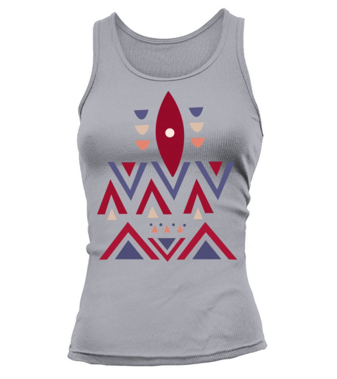 Winter Geometric Abstract Scandi Ethnic Tank top Woman