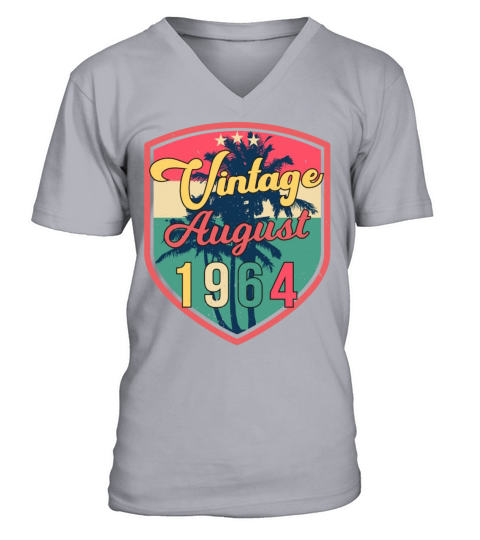 1964 August Vintage V-Neck T-shirt