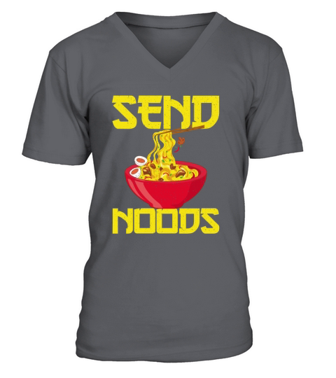Asian Food Send Noods Funny Noodles V-Neck T-shirt