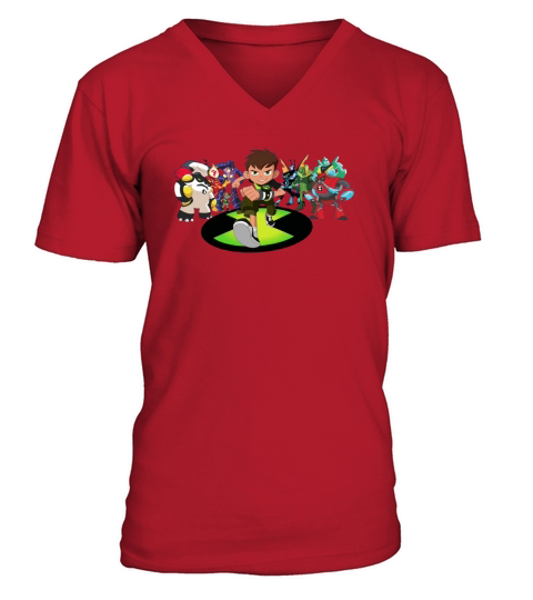 Ben 10 Aliens T-Shirt V-Neck T-shirt