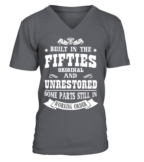 BUILT IN THE FIFTIES ORIGINAL AND UNRESTORED SOME PARTS STILL IN WORKING ORDER V-Neck T-shirt