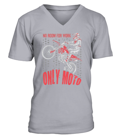 Dirt Bike Only Moto Honda T-Shirt V-Neck T-shirt