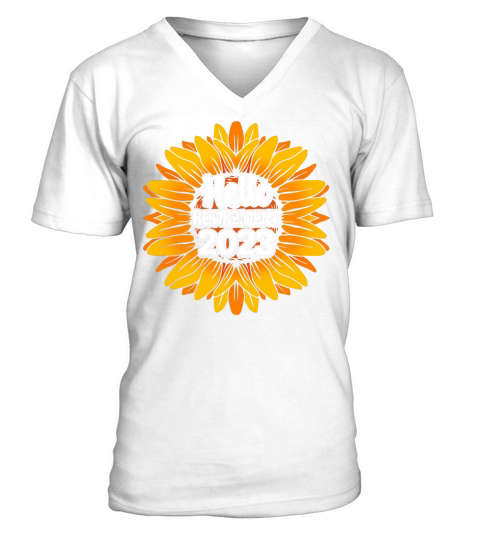 Hello Retirement For Women Sunflower Retired 2023 V-Neck T-shirt