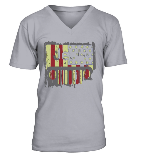Jeep American Flag T Shirt V-Neck T-shirt