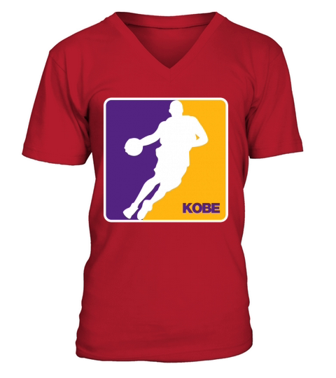 KOBE NBA LAKERS LOGO RIP KOBE V-Neck T-shirt