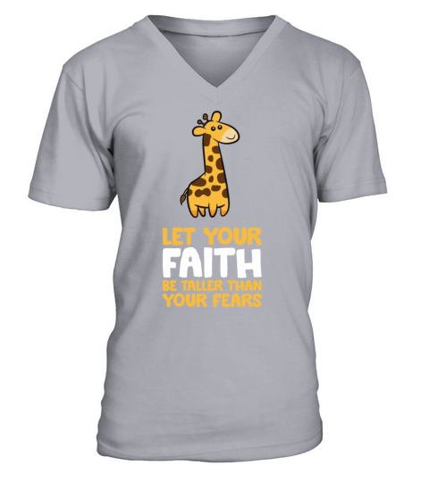 Motivation Quote Let Your Faith Be Taller Than V-Neck T-shirt