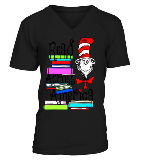 Read Across America V-Neck T-shirt