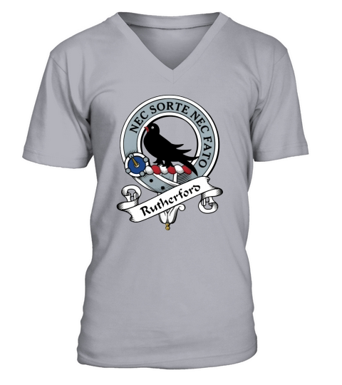 Rutherford Clan Badge Scottish Clan Badges V-Neck T-shirt