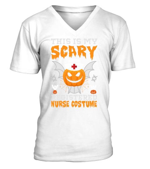 This Is My Scary Registered Halloween Costume V-Neck T-shirt
