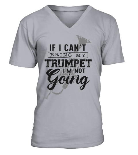 Trumpet Player Vintage If I Cant V-Neck T-shirt