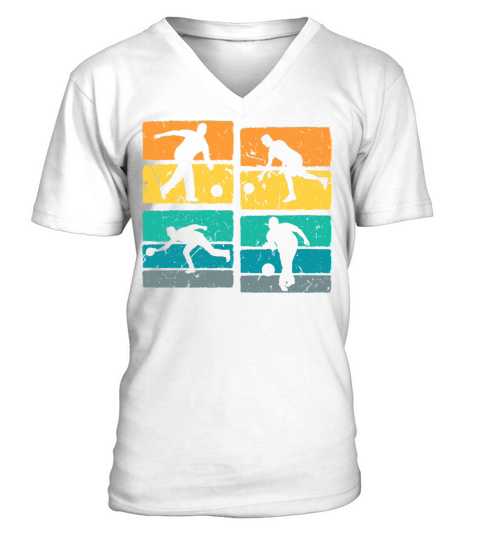 Vintage Bowling V-Neck T-shirt