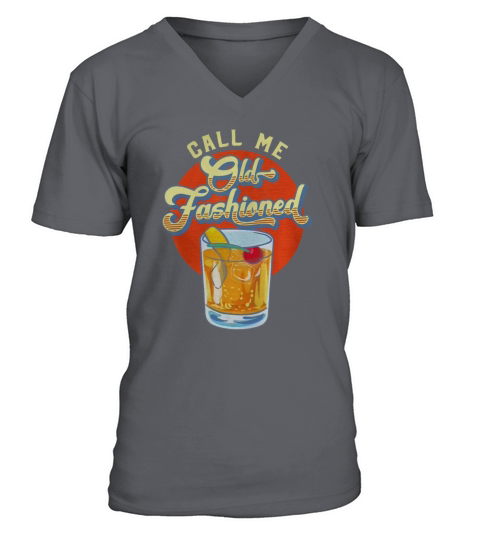 Vintage Whiskey Cocktail Call Me Old Fashioned shirt V-Neck T-shirt