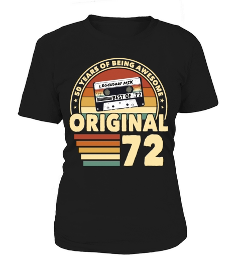 50th birthday vintage 1972 original 1972 Women's T-Shirt