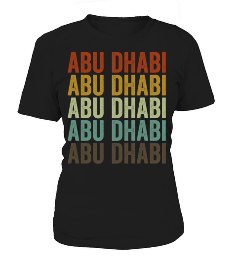 Abu Dhabi United Arab Emirates Retro Vintage Women's T-Shirt