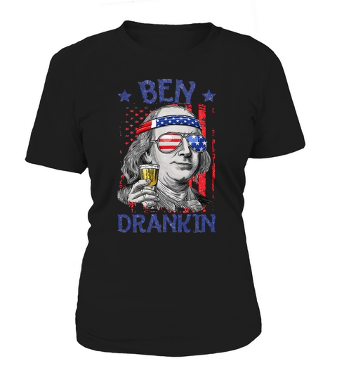 American Flag Beer Ben Drankin shirt Women's T-Shirt