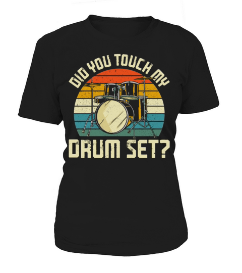 Drummer Drum Set Vintage Retro Did Women's T-Shirt