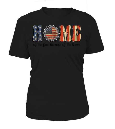 HOME Patriotic USA 4th of July Vintage Design Women's T-Shirt