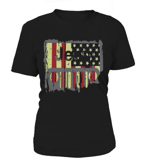 Jeep American Flag T Shirt Women's T-Shirt