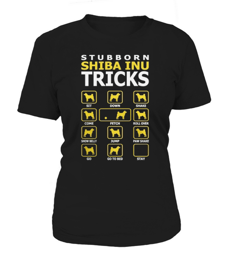 Stubborn Shiba Inu Dog Tricks Funny Tshirt T-Shirts Women's T-Shirt