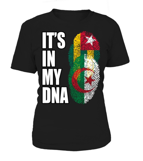 Togolese And Algerian Mix Heritage DNA Flag Women's T-Shirt