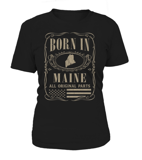 Vintage America US States Born Maine Women's T-Shirt