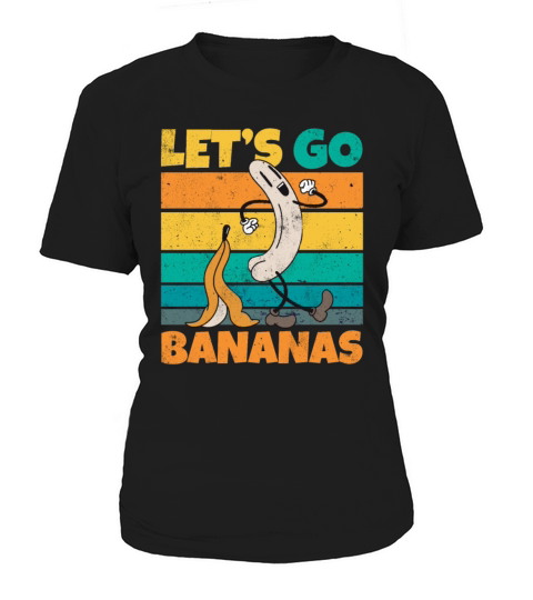 Vintage Lets Bananas Funny Butt Banana Women's T-Shirt
