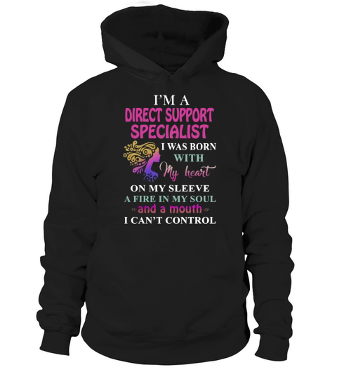 DIRECT SUPPORT SPECIALIST Cant Control Hoodie Unisex