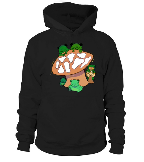 frog with mushroom Hoodie Unisex